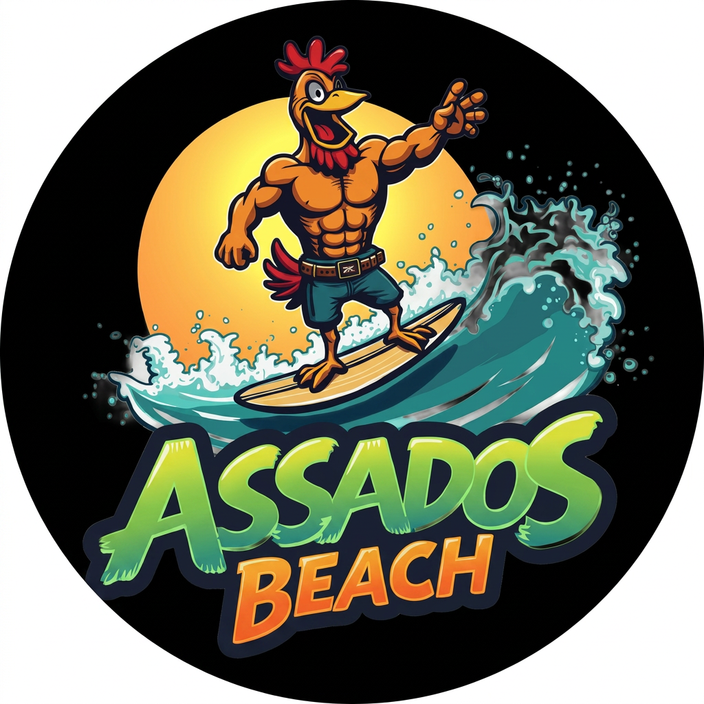 Logomarca Assados Beach